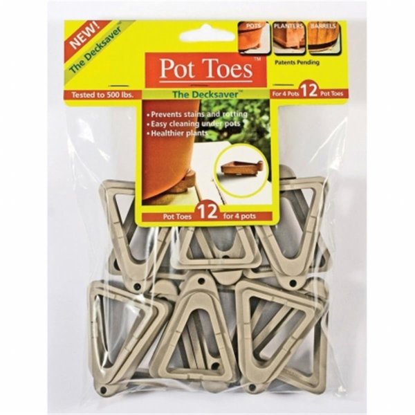 The Plant Stand Plant Stand Pot Toes Light Gray 12PK Bag TH38591